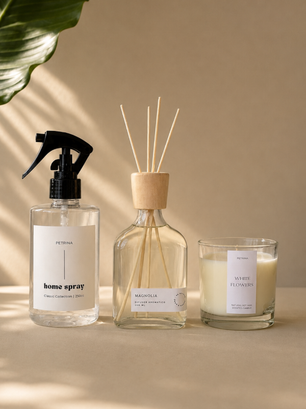 Producto - Box Aromas - Vela Aromática + Home Spray + Difusor