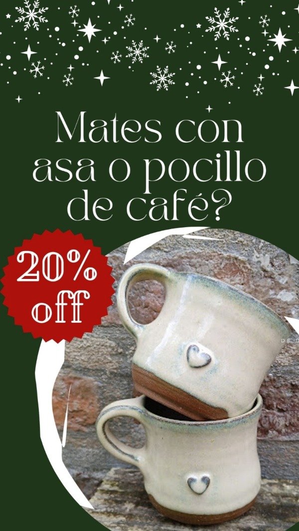 Producto - Descuento del 20 en mates con asa o pocillos