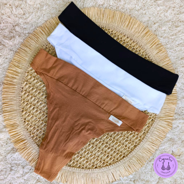 Producto - LESS DE ALGODÓN CON CINTURA DOBLE pack x 3 - 4112