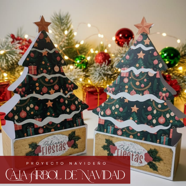 Producto - Archivo Digital: Cajita Arbol de Navidad
