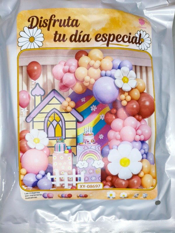 Producto - Set de globos margarita 59 piezas