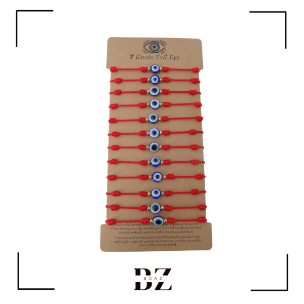 Producto - PULSERA DE HILO CON OJO TURCO X 12 PCS EN CARD - 2199