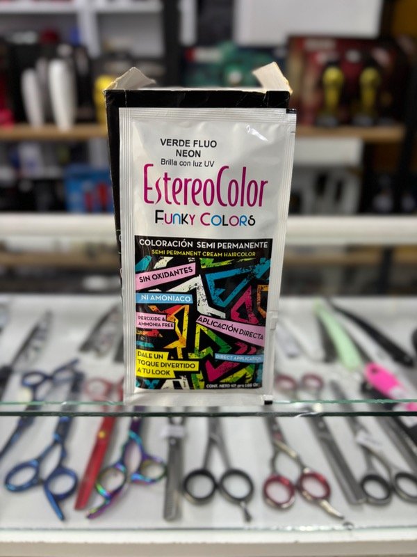 Producto - Estéreo color VERDE FLUO NEON