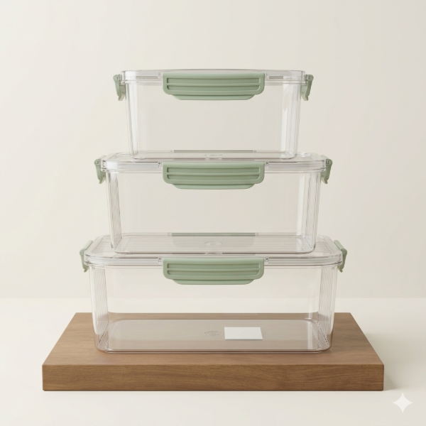 Producto - SET X3 TUPPER ACRILICO RECTANGULO