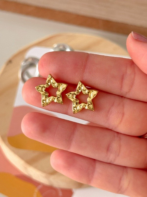 Producto - Aros Estrellas Dorados