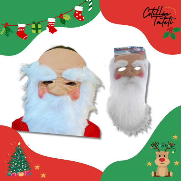 Producto - MEDIA MASCARA DE LATEX PAPA NOEL