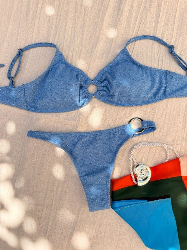 Producto - Corpiño LUREX CELESTE CON ARGOLLA