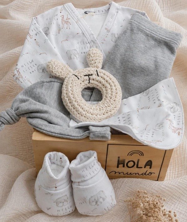 Producto - Baby Box HOLA MUNDO Inti (6 piezas)