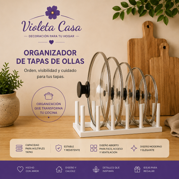 Producto - Organizador de Tapas de Ollas