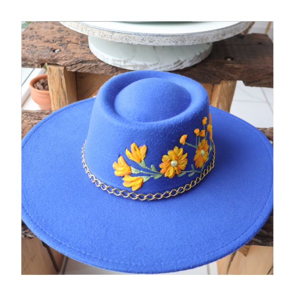 Producto - Sombrero Paño Bordado - 3