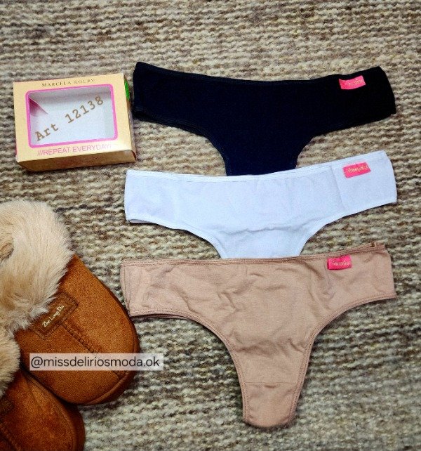 Producto - Pack X3 Bombachas Culoteless Marcela Koury 12138
