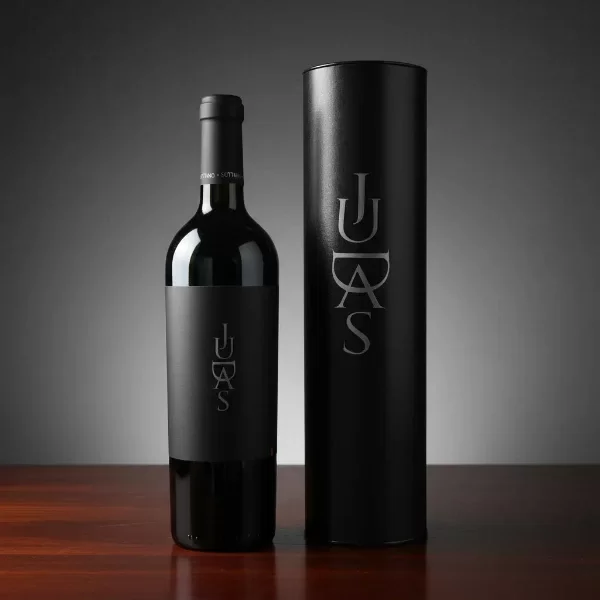 Producto - Vino Judas Malbec 750ml + estuche Negro Exclusivo Listo para Regalo