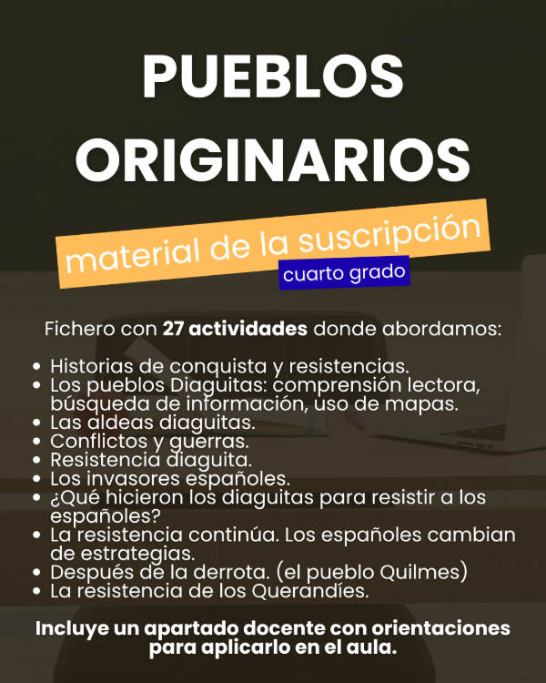 Producto - Pueblos Originarios 4to grado