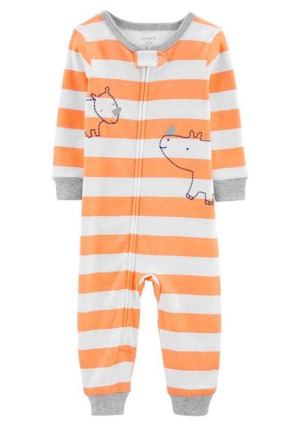 Producto - Carter's. Pijama algodón rinoceronte naranja