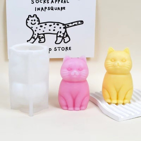 Producto - Molde de silicona gato gordito grande