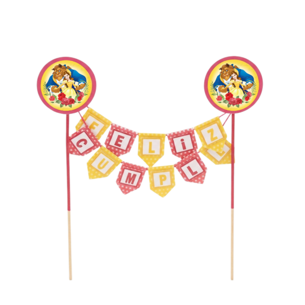 Producto - Topper banderin princesas - 0