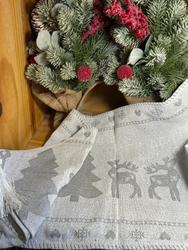Producto - Camino de mesa gris Rustico 180 cm (Efectivo: 23.120)