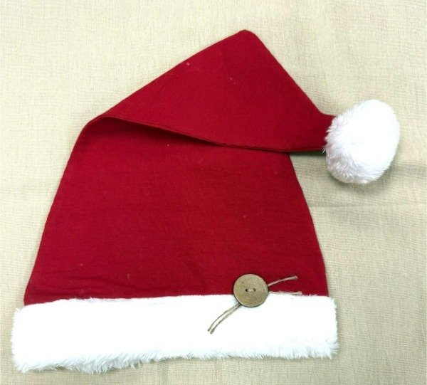 Producto - GORRO NAVIDEÑO DE ENCAJE, DETALLE BOTON POMPON CON CASCABEL Talle L