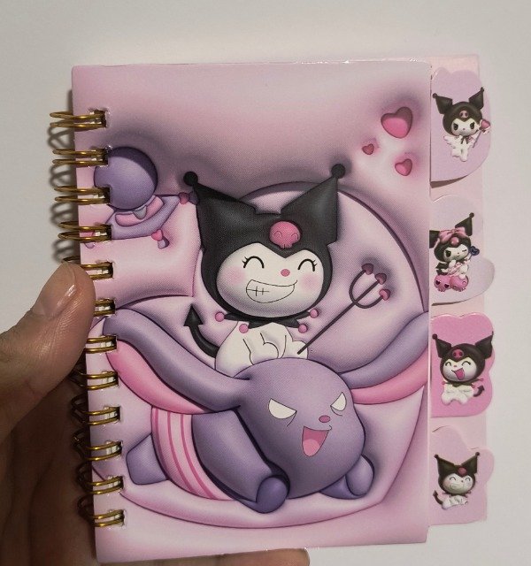 Producto - Libreta kuromi lila ( 9,5 x 11,5 - 57h)