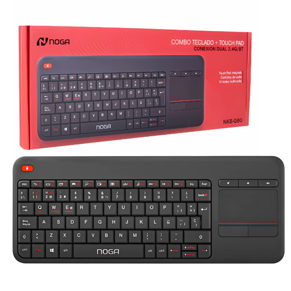 Producto - Kit Teclado + Touch Pad  Dual 2.4G/BT NOGA NKB-Q80