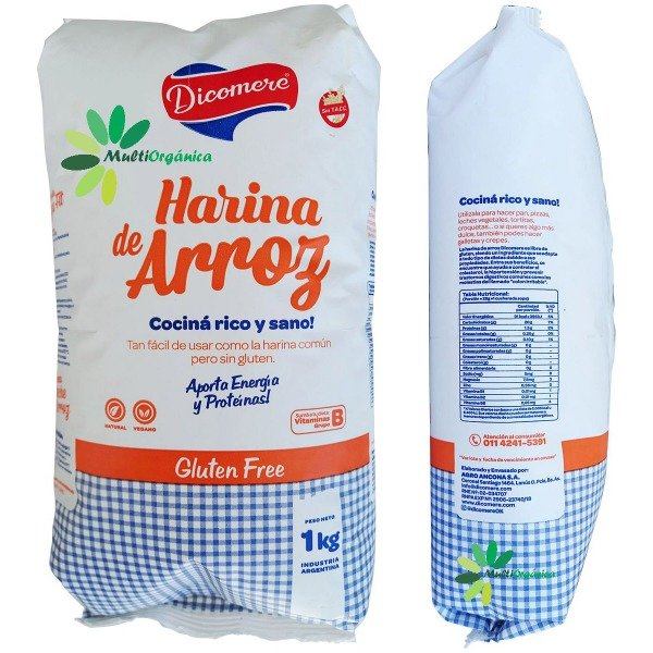 Producto - HARINA DE ARROZ 1KG DICOMERE