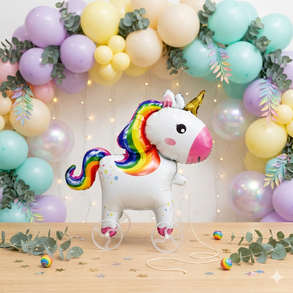 Producto - Globo 4D con rueditas Unicornio