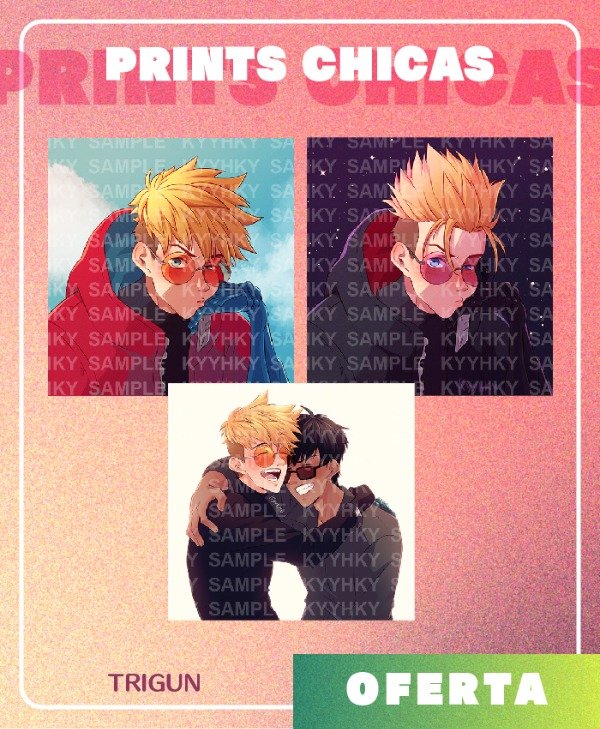 Producto - PRINT CHICA - TRIGUN (Oferta)