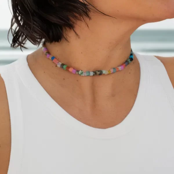 Producto - Collar de Piedras Acero Domenica