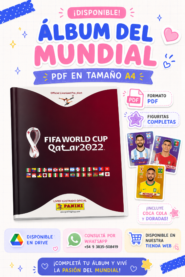 Producto - Álbum mundial + figuritas A4