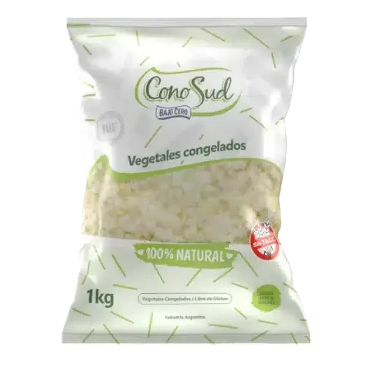 Producto - Cebolla cubo congelada. Cono Sud.
