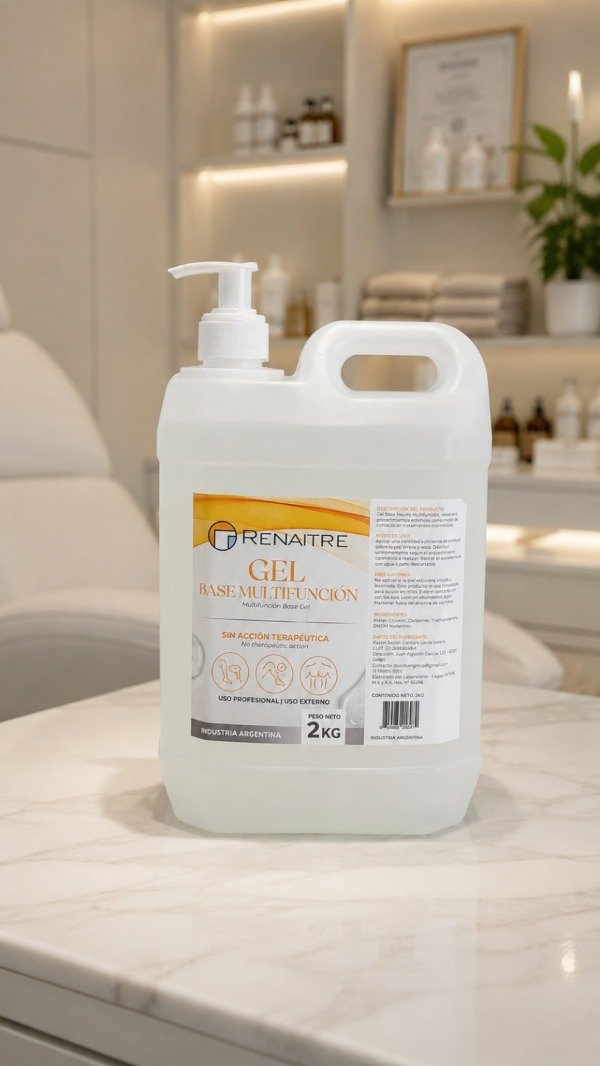 Producto - Nueva Presentación- Bidón 2kg Gel Base Neutro Renaitré