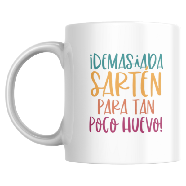 Producto - Taza - demasiada sarten para tan poco huevo