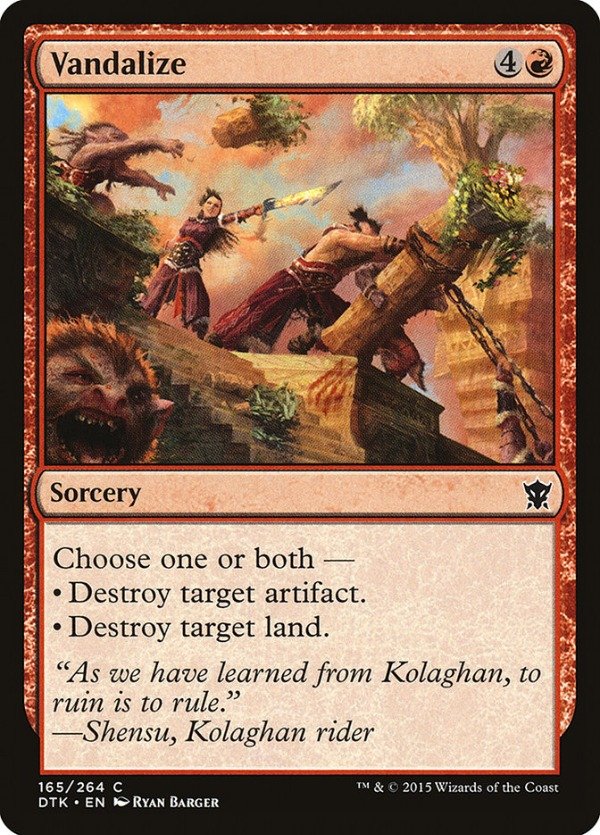Producto - Vandalize  Dragons of Tarkir