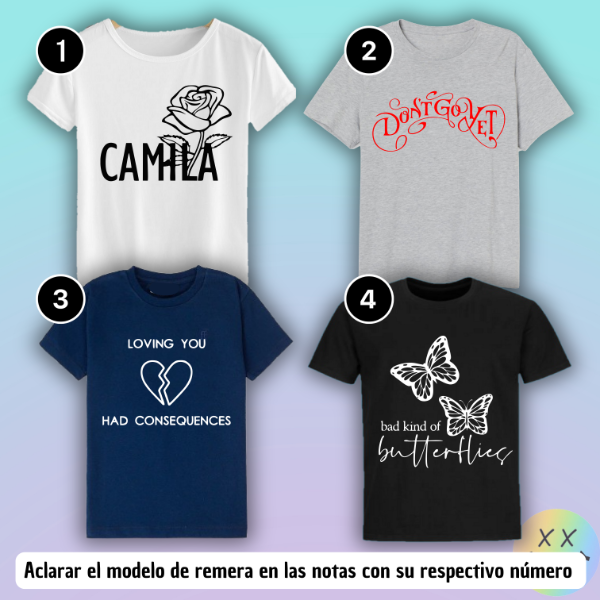 Producto - Remeras Camila Cabello #1 (varios modelos)