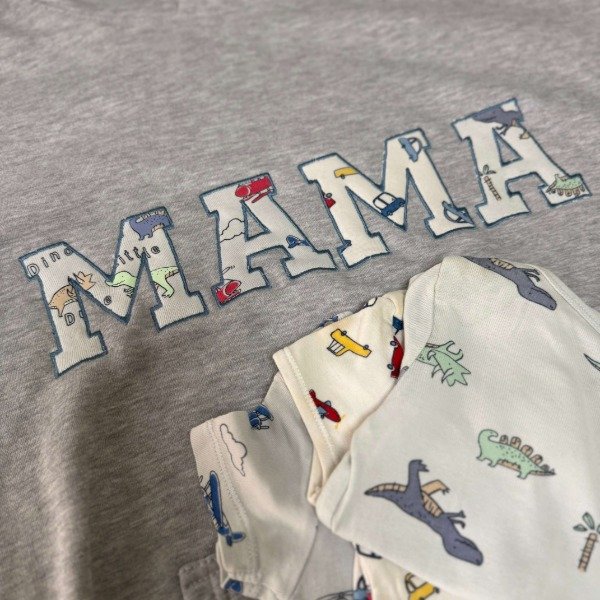 Producto - Canguro Oversize bordado con la ropita de tu bebe - MAMA