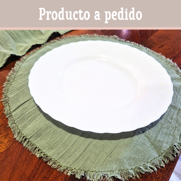 Producto - Individuales circulares - Gasa