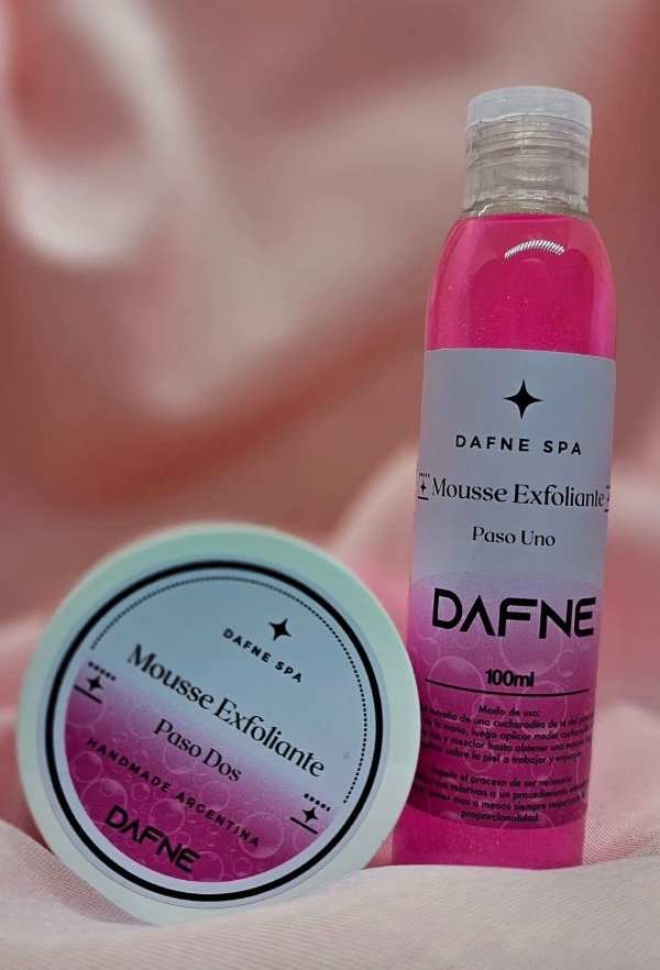 Producto - Mousse Exfloliante Paso 1 y paso 2 Dafne