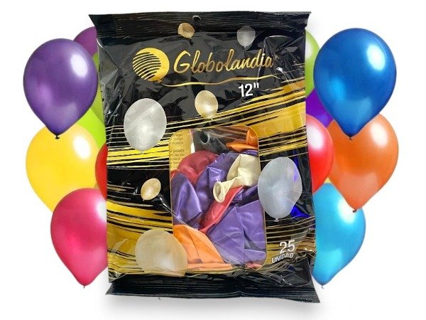 Producto - Globo Globolandia 12" Perlados Surtidos x25 u.