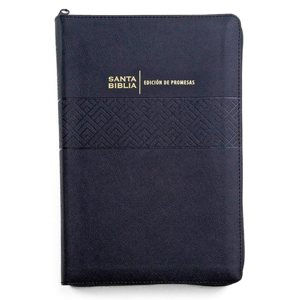 Producto - Biblia Promesas Reina Valera 1960 Letra Gigante Negro Con Índice Y Cierre