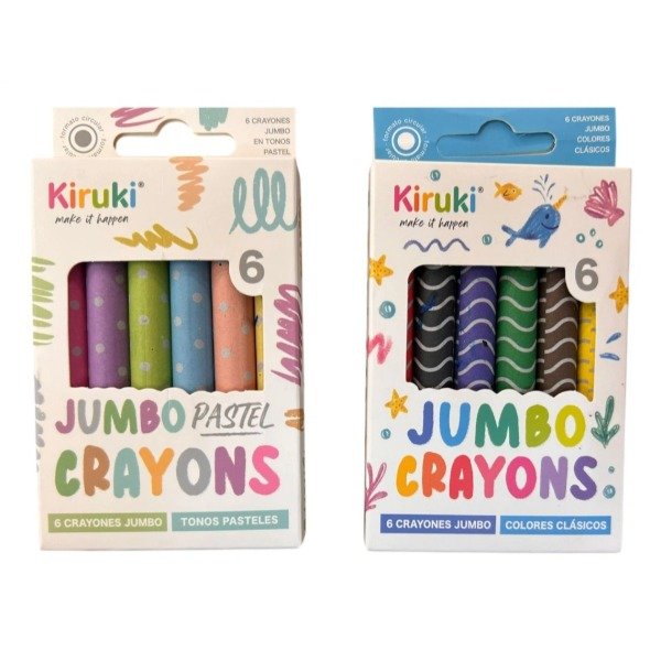 Producto - Crayón "Jumbo" x6 - Kiruki