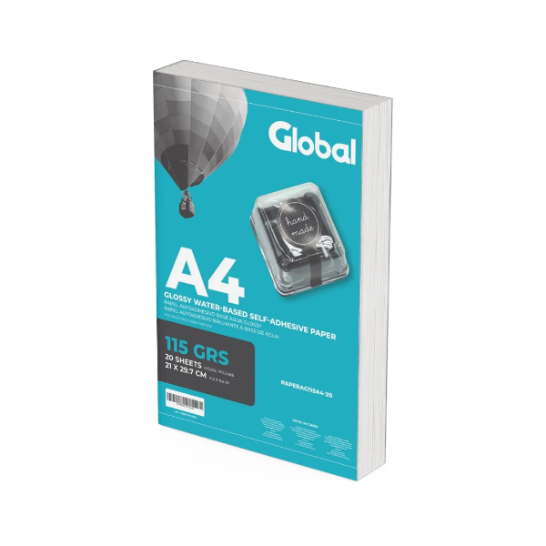 Producto - Papel fotográfico autoadhesivo 115g Global