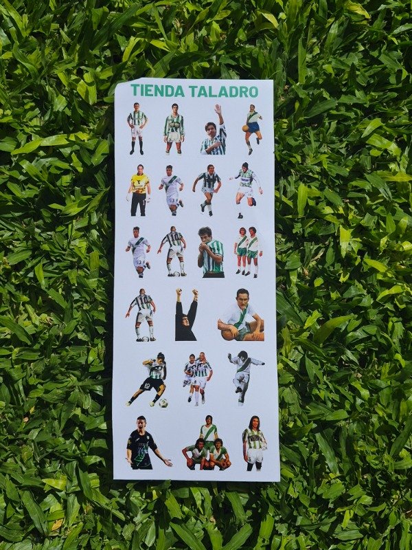 Producto - Plancha de Stickers Jugadores x21