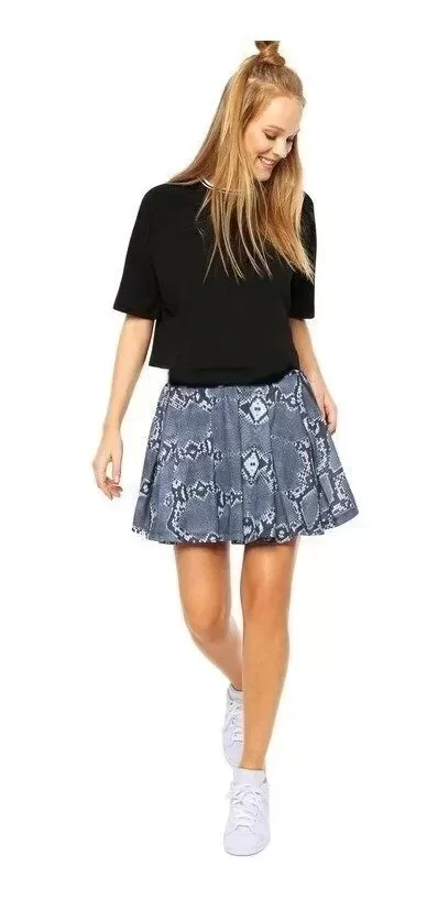 Producto - Pollera adidas Mini Falda Mujer La Print Skirt Gym Urbana - 1
