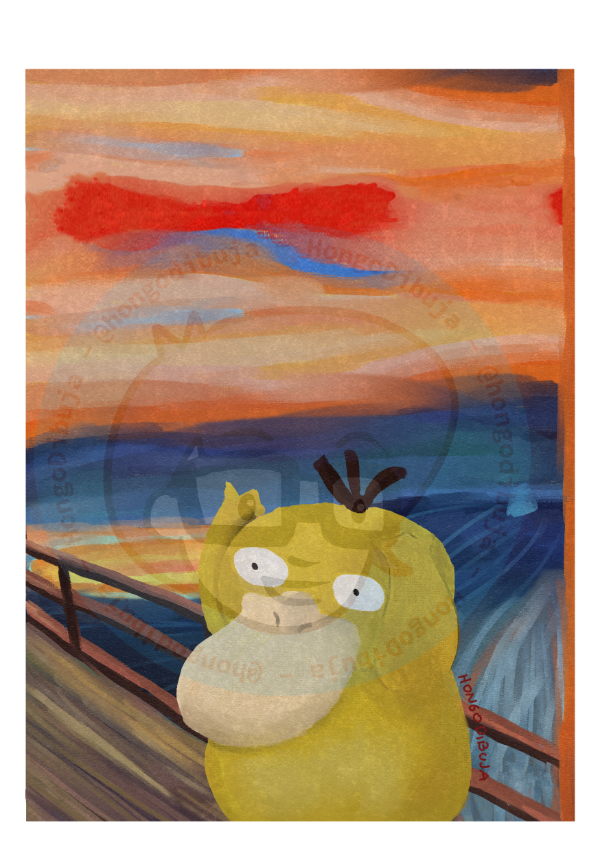 Producto - Cuadro Psyduck y El Grito