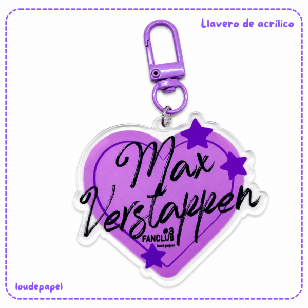 Producto - Max Verstappen FanClub - Llavero de acrílico