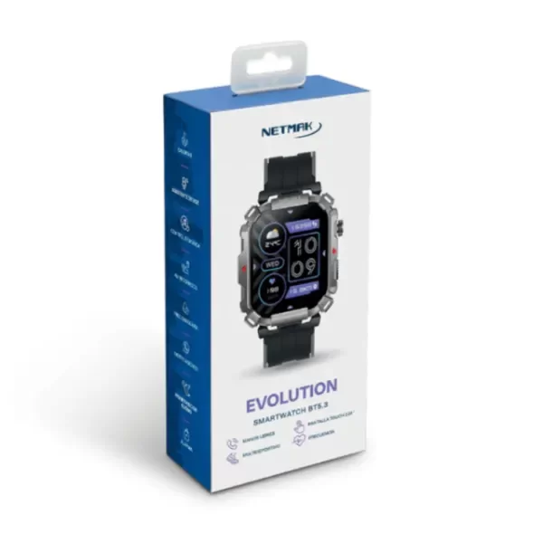 Producto - RELOJ INTELIGENTE SMARTWATCH NETMAK EVOLUTION TACTIL BLUETOOTH - 3