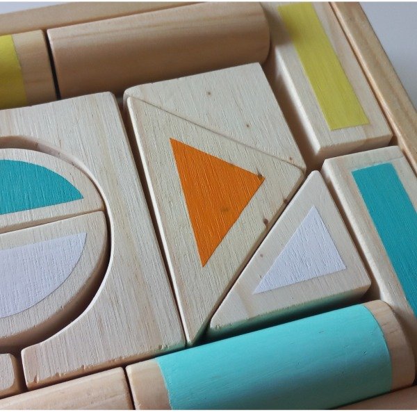Producto - Carrito  con bloques de madera - 4