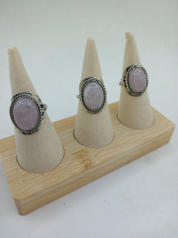 Producto - Anillo de Piedra Cuarzo rosa
