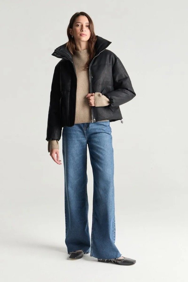Producto - CAMPERA LEATHER PUFFER