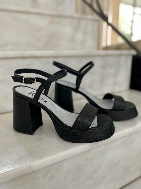 Producto - SANDALIA STRASS NEGRO ART 80751